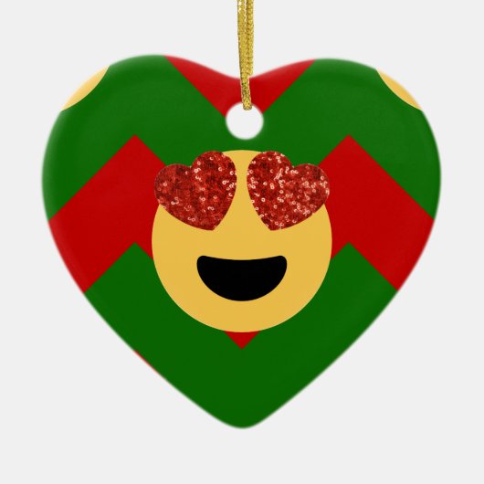 Weihnachtsstimmung Keramik Ornament (Vorne)