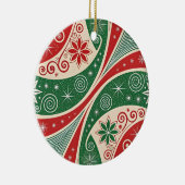Weihnachtsstimmung Keramik Ornament (Rechts)