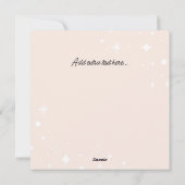 Weihnachtsstimmung mit heißer Kakao-Tasse Feiertagskarte (Rückseite)