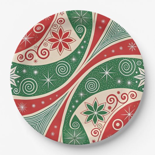 Weihnachtsstimmung Pappteller (Vorderseite)