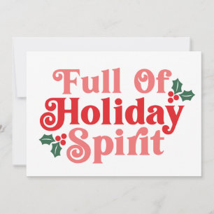 Weihnachtsstimmung pur - Festliche Typografie Karte