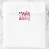 Weihnachtsstimmung Quadratischer Aufkleber (Tasche)