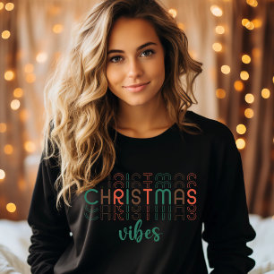 Weihnachtsstimmung Retro Saisonale Damen Sweatshirt