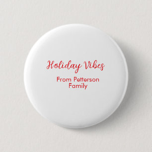 Weihnachtsstimmung rot Weihnachten Familienname Da Button