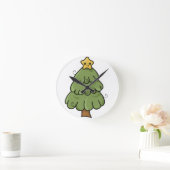 Weihnachtsstimmung Runde Wanduhr (Zuhause)