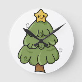 Weihnachtsstimmung Runde Wanduhr