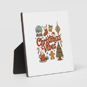Weihnachtsstimmung Schneekugel Lebkuchenmann Baum Fotoplatte (Vorderseite)