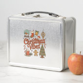 Weihnachtsstimmung Schneekugel Lebkuchenmann Baum Metall Brotdose (Beispiel)