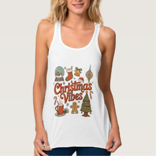 Weihnachtsstimmung Schneekugel Lebkuchenmann Baum Tank Top