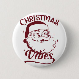 Weihnachtsstimmung Vintage-Design Button