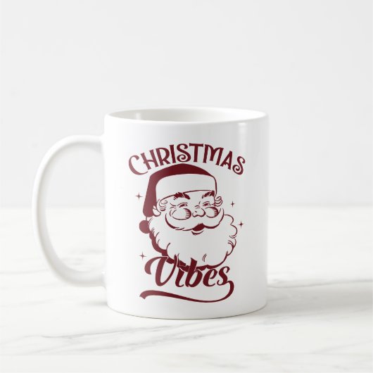 Weihnachtsstimmung Vintage-Design Kaffeetasse (Links)