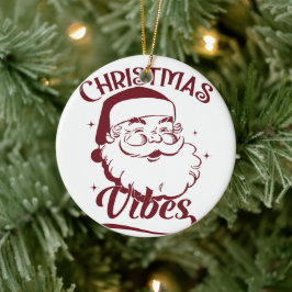 Weihnachtsstimmung Vintage-Design Keramik Ornament