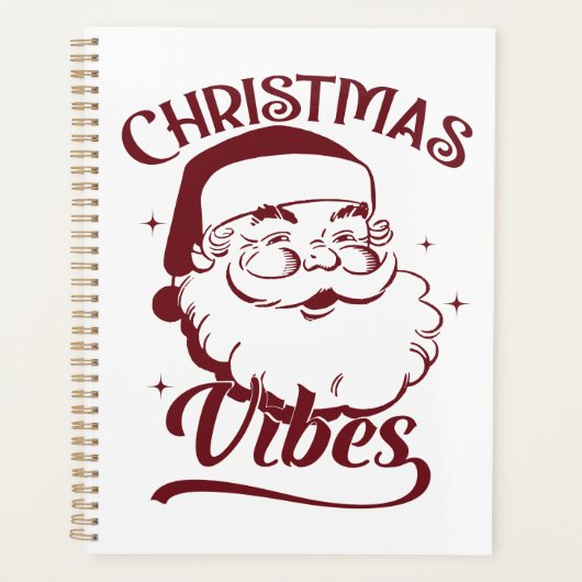 Weihnachtsstimmung Vintage-Design Planer (Vorderseite)