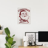 Weihnachtsstimmung Vintage-Design Poster (Heimbüro)