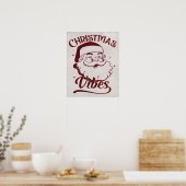 Weihnachtsstimmung Vintage-Design Poster (Küche)