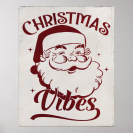 Weihnachtsstimmung Vintage-Design Poster