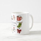 Weihnachtsstimmung Weihnachtsaufkleber-Pack Kaffeetasse (VorderseiteRechts)