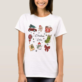 Weihnachtsstimmung Weihnachtsaufkleber-Packung T-Shirt