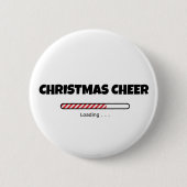 Weihnachtsstimmungs-Fortschrittsbalken | Lustiges Button (Vorderseite)