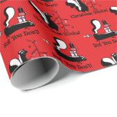 Weihnachtsstinken Geschenkpapier (Rolleneckpunkt)