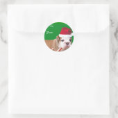 Weihnachtsstipenanhänger Runder Aufkleber (Tasche)