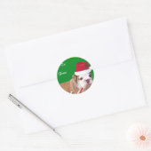 Weihnachtsstipenanhänger Runder Aufkleber (Umschlag)