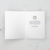 Weihnachtsstipendenankündigung Dankeskarte (Innenseite)