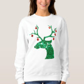 Weihnachtsstipenweibchen Sweatshirt (Vorderseite)