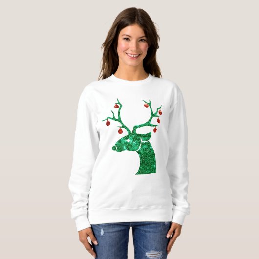 Weihnachtsstipenweibchen Sweatshirt (Vorne ganz)