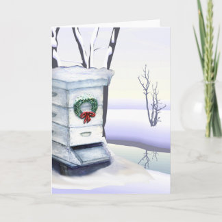 Weihnachtsstock Feiertagskarte