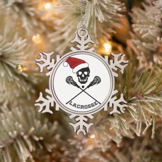 Weihnachtsstöcke Schneeflocken Zinn-Ornament (Baum)