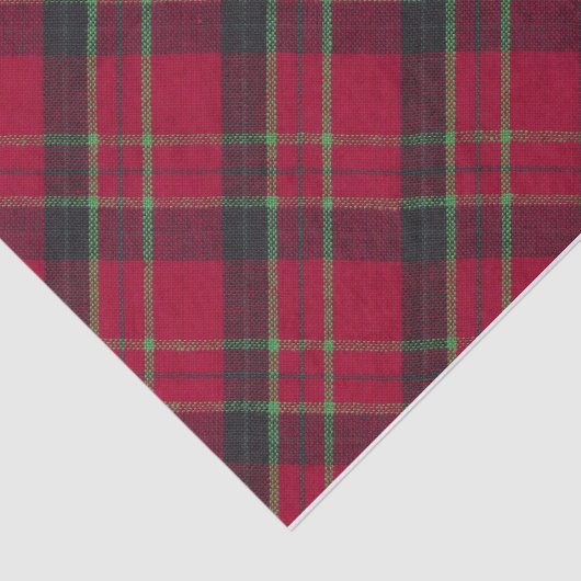 Weihnachtsstoff Kariert Seidenpapier (Ausschnitt)