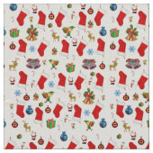 Weihnachtsstoff Stoff (Nahaufnahme)