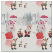 Weihnachtsstoff Stoff (Nahaufnahme)