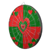 Weihnachtsstoffherzen Liebe Rot Dartscheibe (Vorderseite rechts)