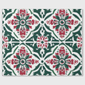 Weihnachtsstollen - Rot & Grün Geschenkpapier (Flach)