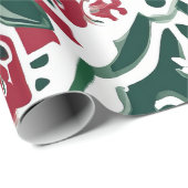 Weihnachtsstollen - Rot & Grün Geschenkpapier (Rolleneckpunkt)