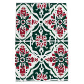 Weihnachtsstollen - Rot & Grün Mittlere Geschenktüte (Rückseite)