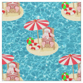 Weihnachtsstollen Stoff (Nahaufnahme)