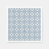 Weihnachtsstollen und Blume Kegelsteine Serviette (Vorderseite)