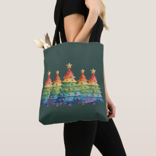 Weihnachtsstolz Regenbogen LGBTQ Gleichberechtigun Tasche