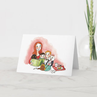 Weihnachtsstorytime-Karte Karte
