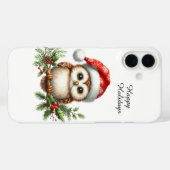 Weihnachtsstrand anpassbare Eule Case-Mate iPhone Hülle (Rückseite (Horizontal))