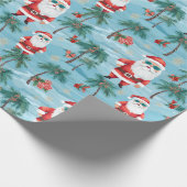 Weihnachtsstrand Geschenkpapier (Ecke)