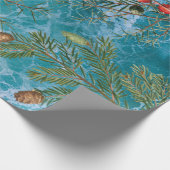 Weihnachtsstrand Geschenkpapier (Ecke)