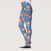 Weihnachtsstrand Santa Claus Urlaub Leggings (Links)