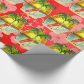 Weihnachtsstrand-Sonnenuntergang Geschenkpapier (Ecke)