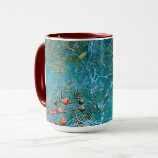 Weihnachtsstrand Tasse (Vorderseite Links)