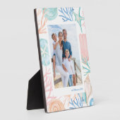 Weihnachtsstrand Wasserfarbe Seashell Foto Fotoplatte (Seite)