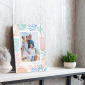 Weihnachtsstrand Wasserfarbe Seashell Foto Fotoplatte